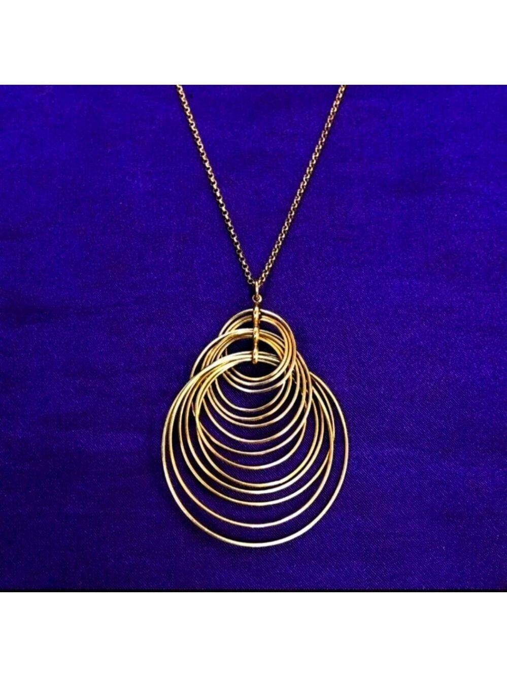 Joan Rivers Graduated Ring Pendant 18" Chain w/3" Extender NWOT